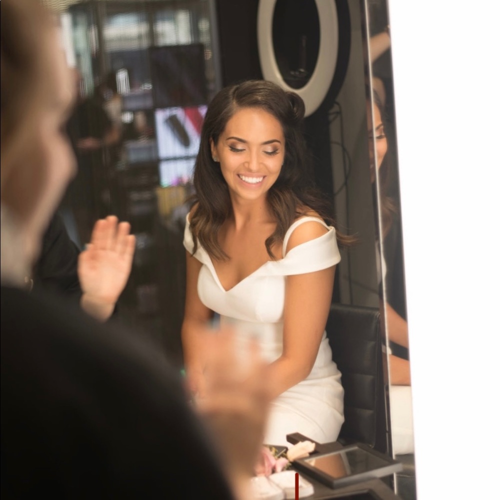 BHLDN “City Hall” Off-shoulder Wedding Dress